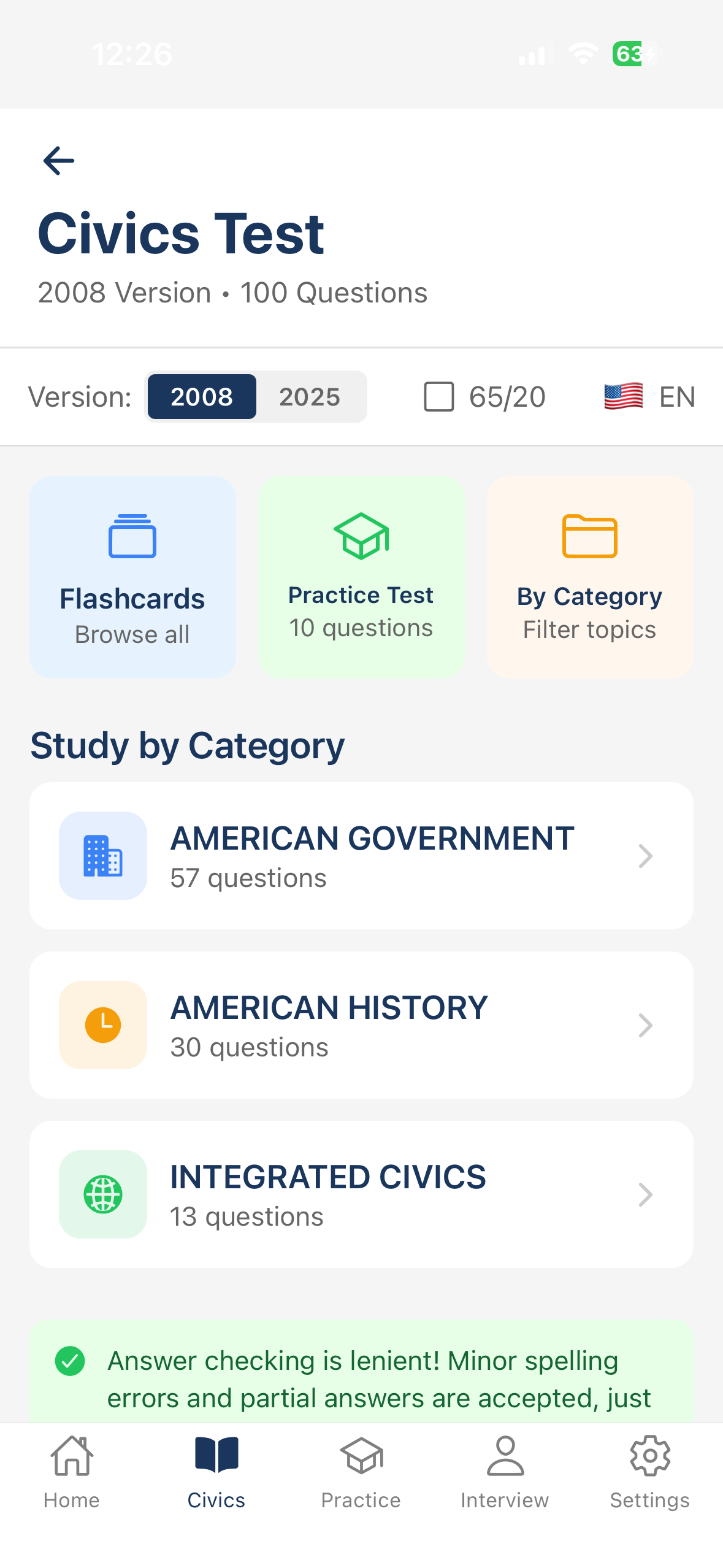 Civics Test